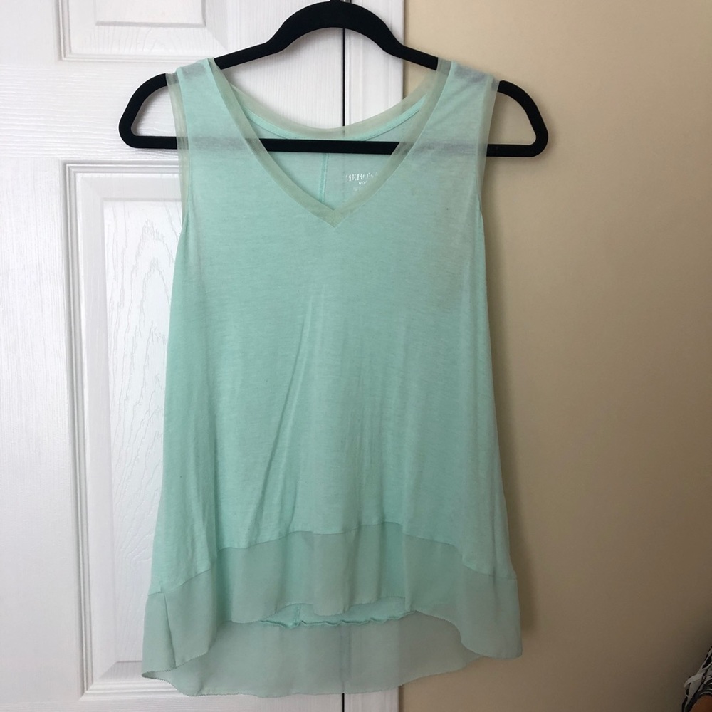 Tank top with tulle